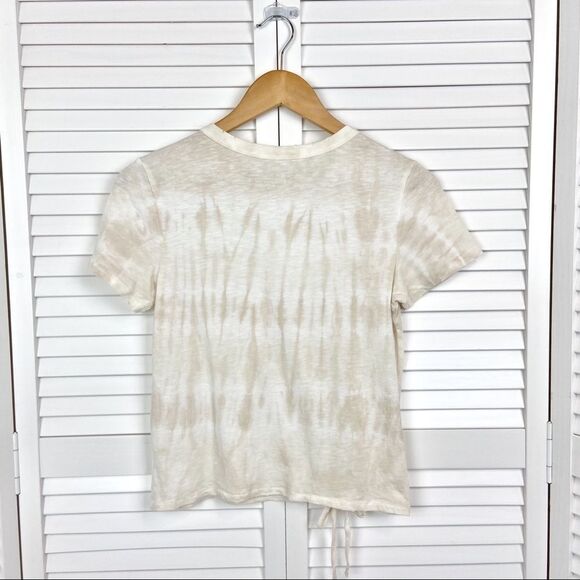 Aerie Neutral Tie Dye Keyhole Tee | Size XS | NEW - Picture 5 of 8